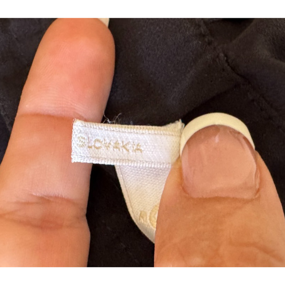 Chloe Crepe Joggers Pants Black Baggy Pull On 40, 8 US Modern Luxury Classic - Picture 8 of 10